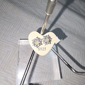 Opal sterling Silver earrings